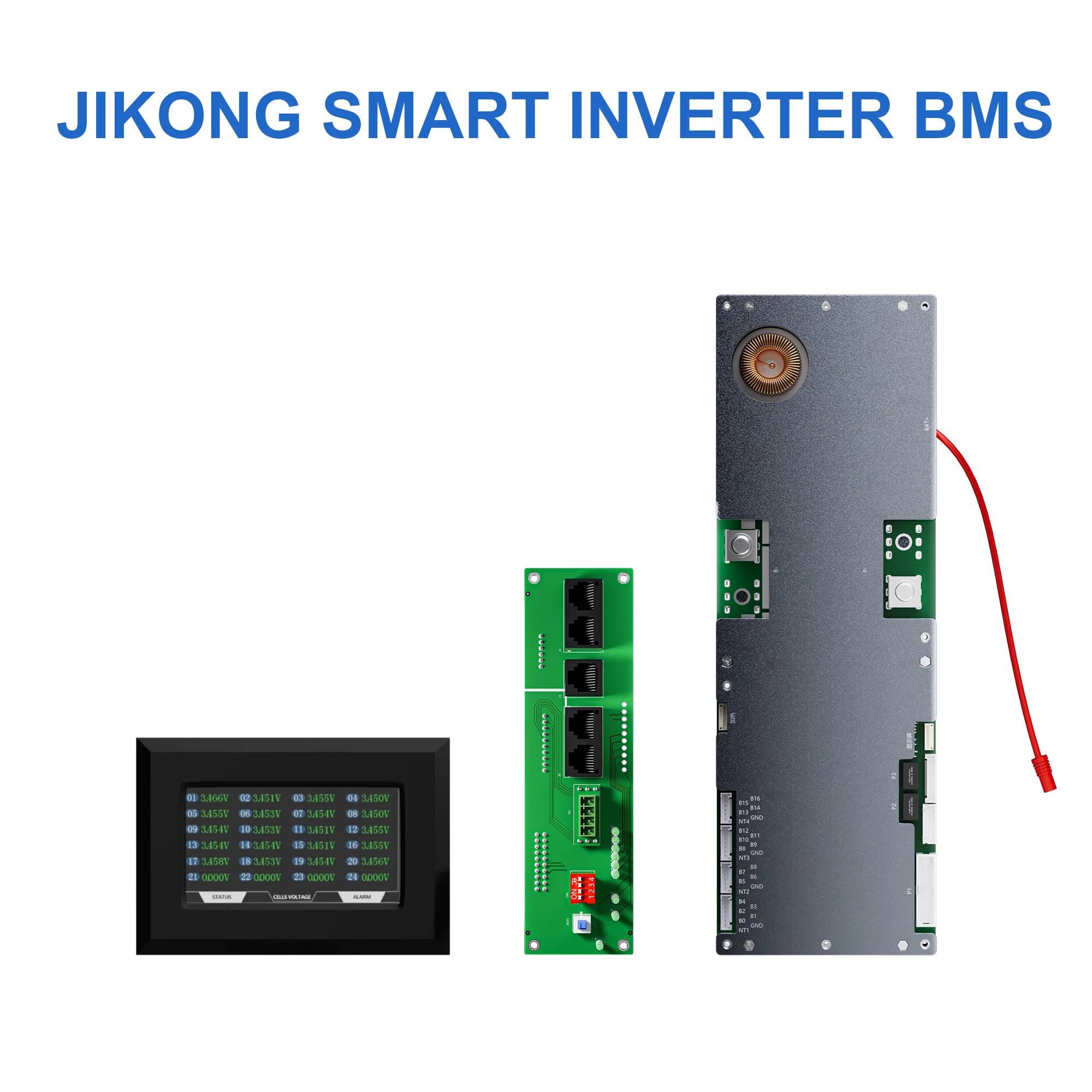 JIKONG-inversor do armazenamento de energia da família, BMS 8S, 16S, 24V, 48V, 100A, 150A, 200A, 8S-16S, Lifepo4, Li-íon, LTO para Growatt Deye, Inversor Etc