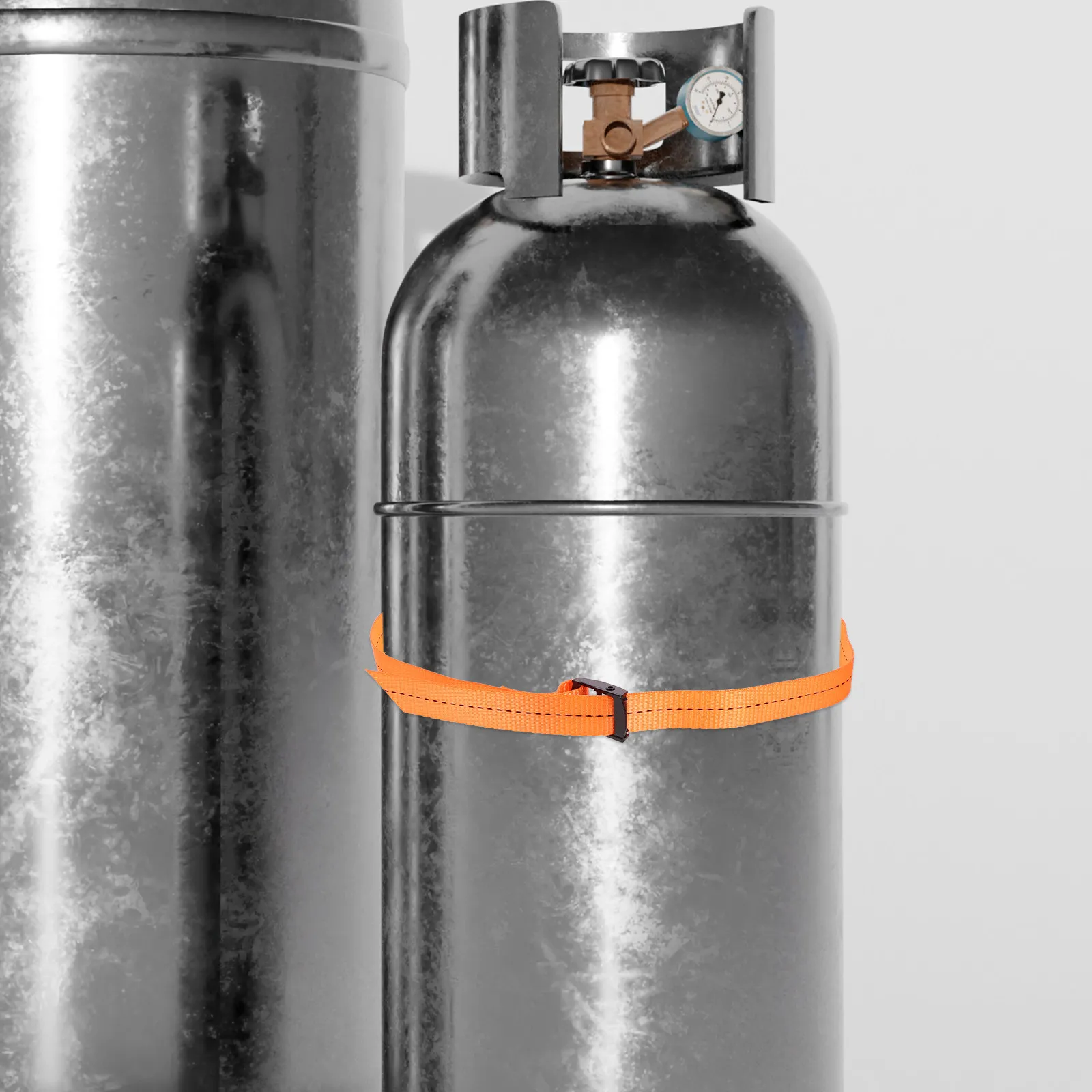 1Set Gas Cylinder Bracket Propane Tank Holder Wall Mounted Heavy Duty Steel Safety Stand for Factory School Lab Reliable