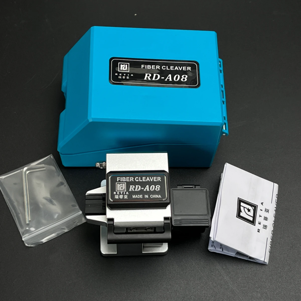 

Retia RD-A08 Optical Fiber Cutting Knife Triple Clamp High-Precision Automatic Return Mainline Fiber Cutter