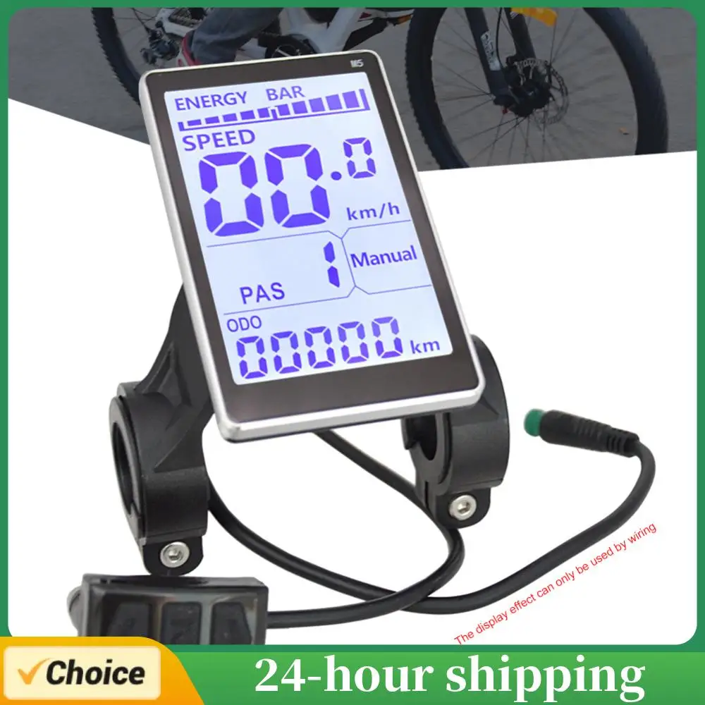 

E-bike Display 24-48V Electric Bike LCD Display Screen Waterproof Electric Scooter Panel Screen Electric Bike Parts Accessories
