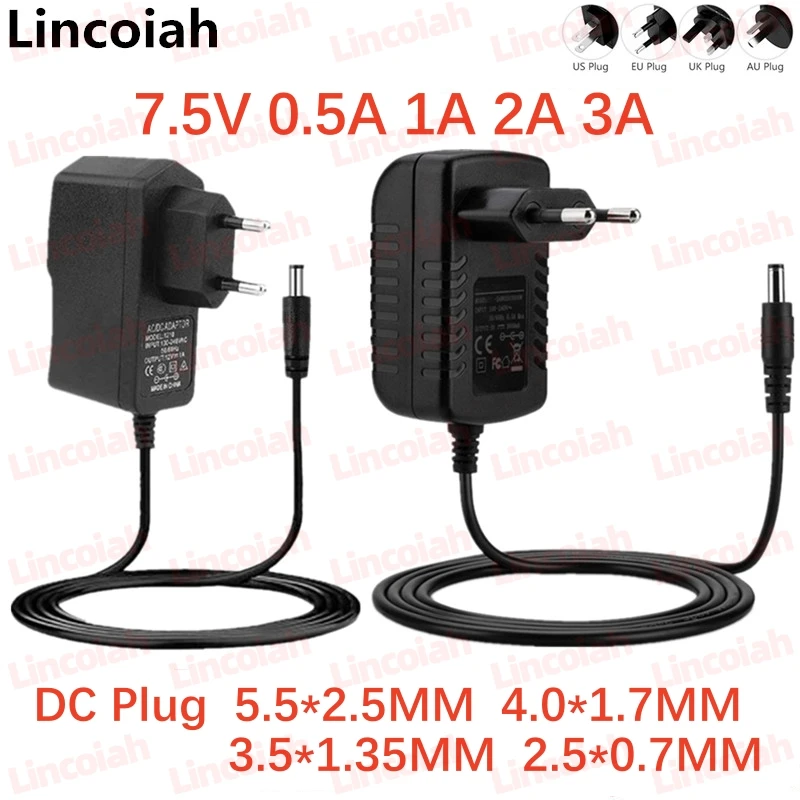 DC 7.5V 0.5A 1A 2A 2.5A 3A AC 100-240V Converter Switching Power Adapter 5 Volt 1000MA Power cord Charger Mini Micro Type-C Usb