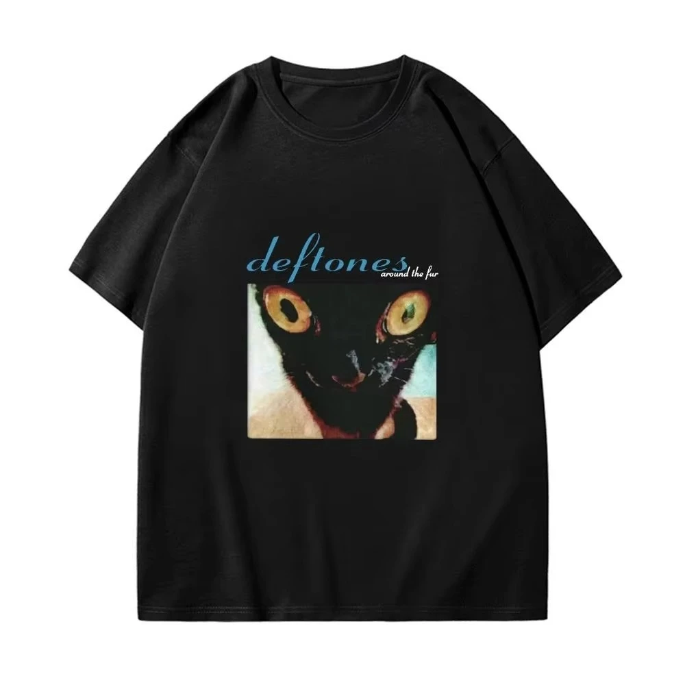 2025 Deftones Cotton Singer Band T Shirt Men Women Hip Hop Rock Tee Fashion Short Sleeve Tshirt Summer Oversized T-shirts Tops image 4