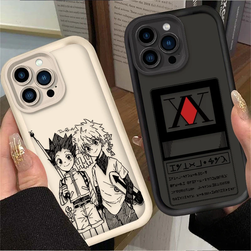 Funda de teléfono Anime HUNTER×HUNTER para iPhone 17 Air 16 16E 15 14 13 12 11 Pro Max X XS X S Max XR SE 2020 SE4 7 8 funda de silicona