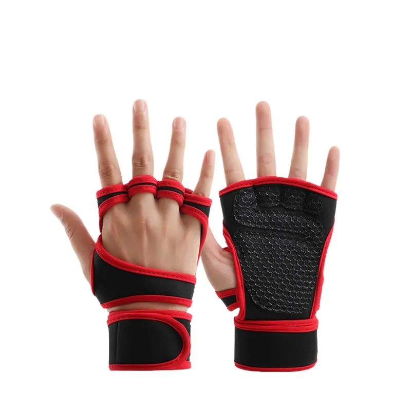 Men Women Training Sport Gloves Workout Gloves Fitness Body Building Weightlifting Gym Hand Wrist Palm Protector Gloves