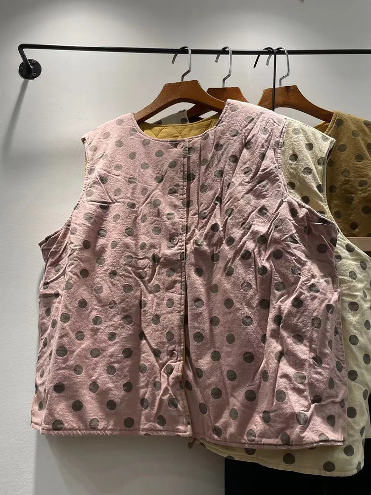 

Женский хлопковый жилет-безрукавка круглой формы для осени и зимы, универсальный, с цветным и узорным внутренним хлопковым утеплителем