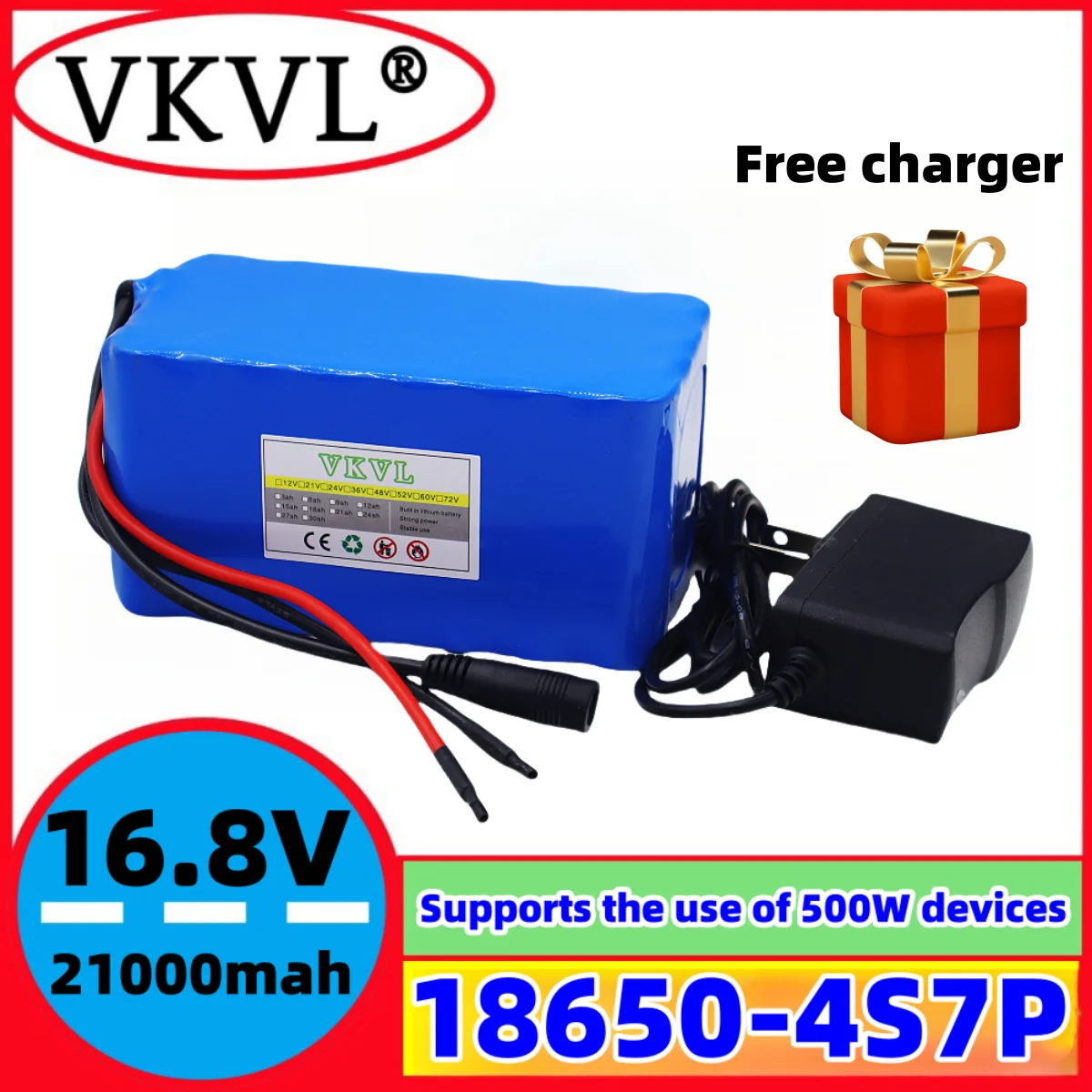 

4S7P14.8V21000mah built-in BMS lithium-ion battery pack suitable for high-power solar power tools on 16.8V devices