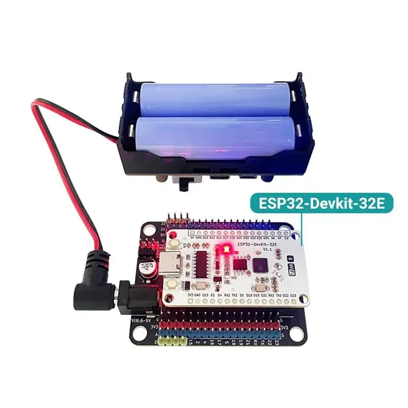 

Плата расширения для ESP32 с входом постоянного тока для основной платы ESP32-Devkit-32E, оснащенная встроенным интерфейсом I2C и разъемом IO Pin Breakout -【A74Z Miuai】