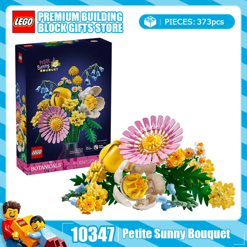 

Строительные блоки Lego 10347, солнечный свет, красочный букет, сборка растений, игрушка, подарок на день Святого Валентина, день рождения