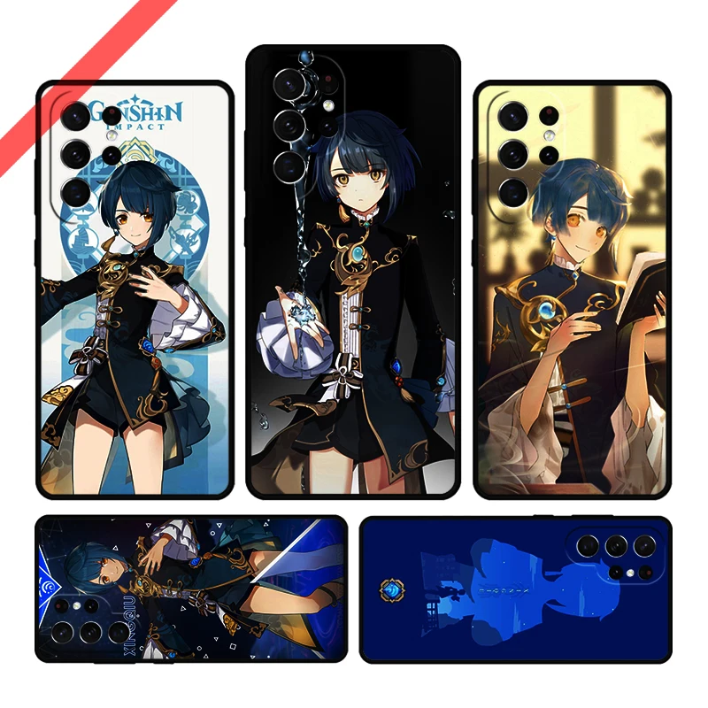 Чехол для телефона Genshin Impact Xingqiu для Samsung Galaxy S20 FE S21 S10 S23 Plus S24 S22 Ultra Coque Note20 Note10 S9 S8