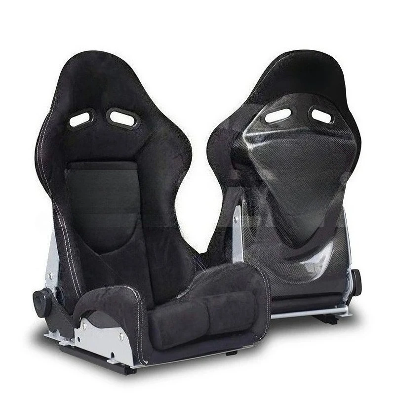 

Гоночное сиденье Bucket Seat Bride из алькантары и карбона, универсальное, регулируемое, с направляющими, высокопроизводительные спортивные сиденья