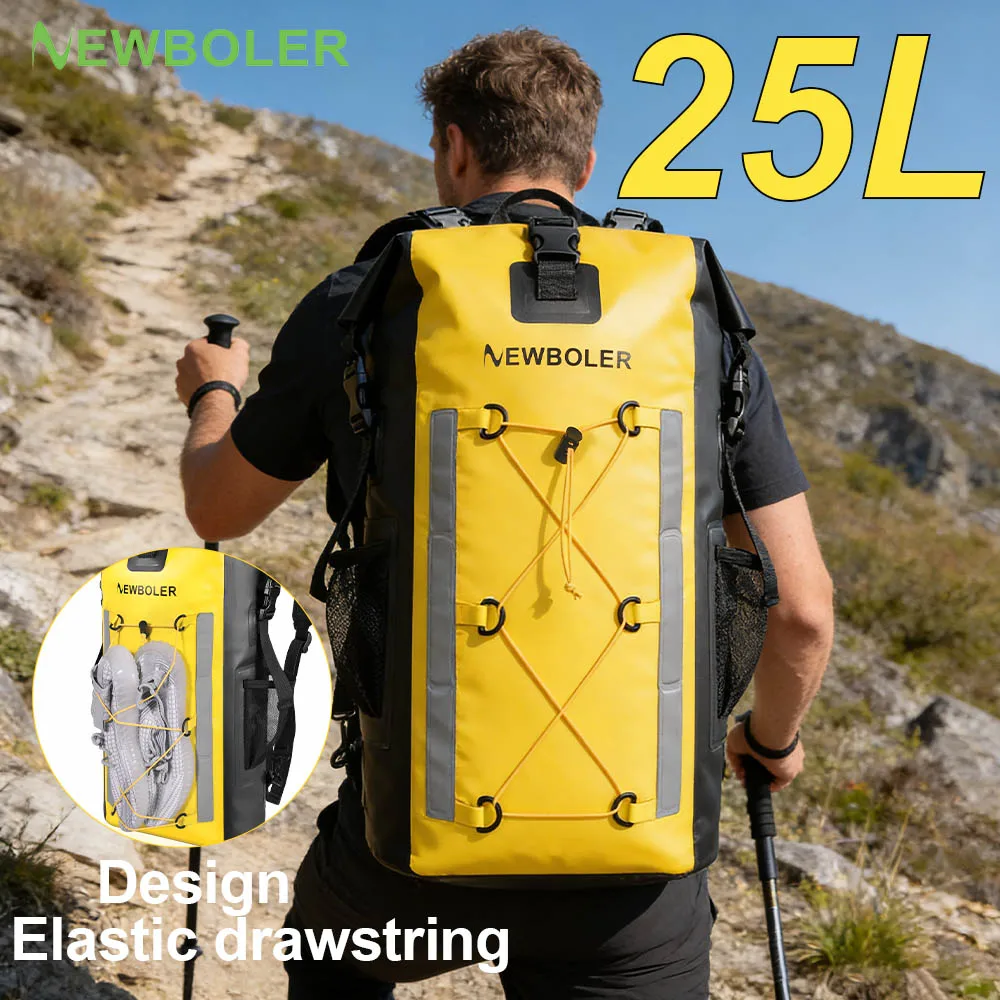 NEWBOLER  Mountaineering Backpack Large Capacity Travel Backpack Adjustable Strap Mountain Climbing Rucksack for Outdoor Sports