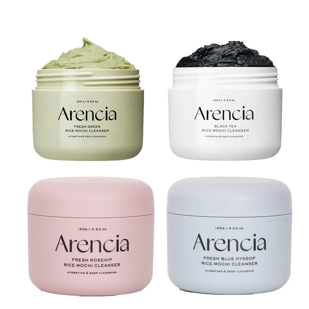 creme-de-limpeza-arencia-rice-mochi-limpador-profundo-de-arroz-fermentado-com-textura-mousse-para-pele-sensivel-nao-resseca-120g