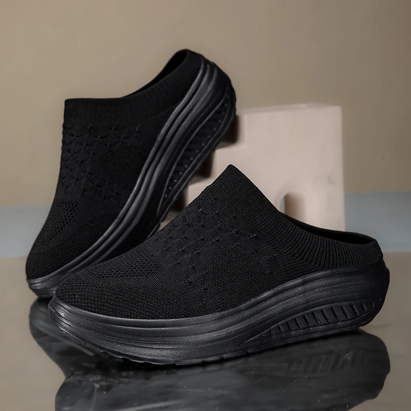 

Women's Shoes Walking Loafers Fashion Breathable Casual Slippers Non-Slip Sports Fitness Shoes Outdoor Walking Light Flat Shoes