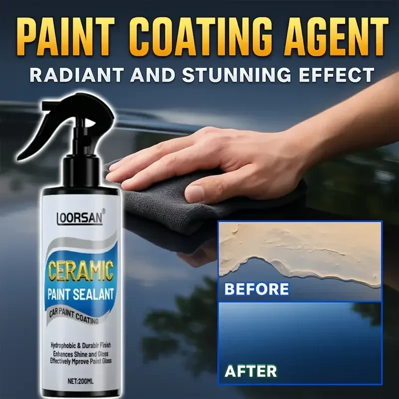 

Нанокерамическое покрытие, спрей, водонепроницаемый и устойчивый к царапинам, защита автомобильной краски, усиление блеска и блеска, долговечная защита