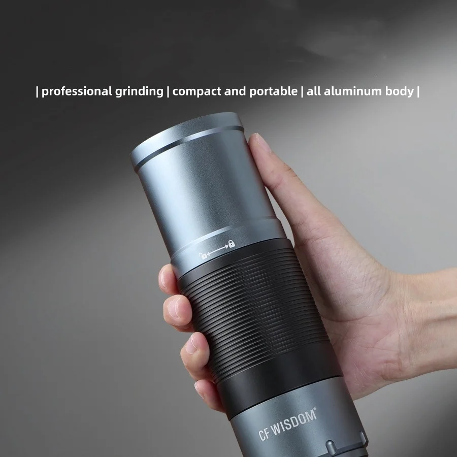 New 800mAh Electric Coffee Grinder Coffee Burr Grinder Adjustable Bean Grinding Machine Type-C Charging Portable Coffee Grinder