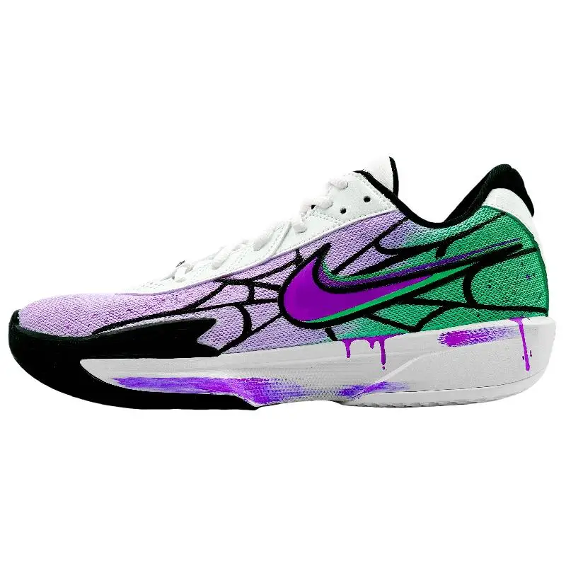 【Customize】Nike Air Zoom G.T. Cut Academy Basketball Shoes Men Low-top Purple/green/black Sneakers shoes FB2598-100