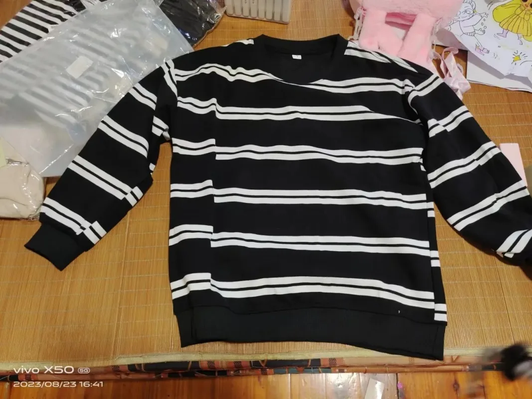 Maglione dolcevita stile donna a righe autunno e inverno Ulzzang moda donna studenti Harajuku Pullover da donna morbido Chic
