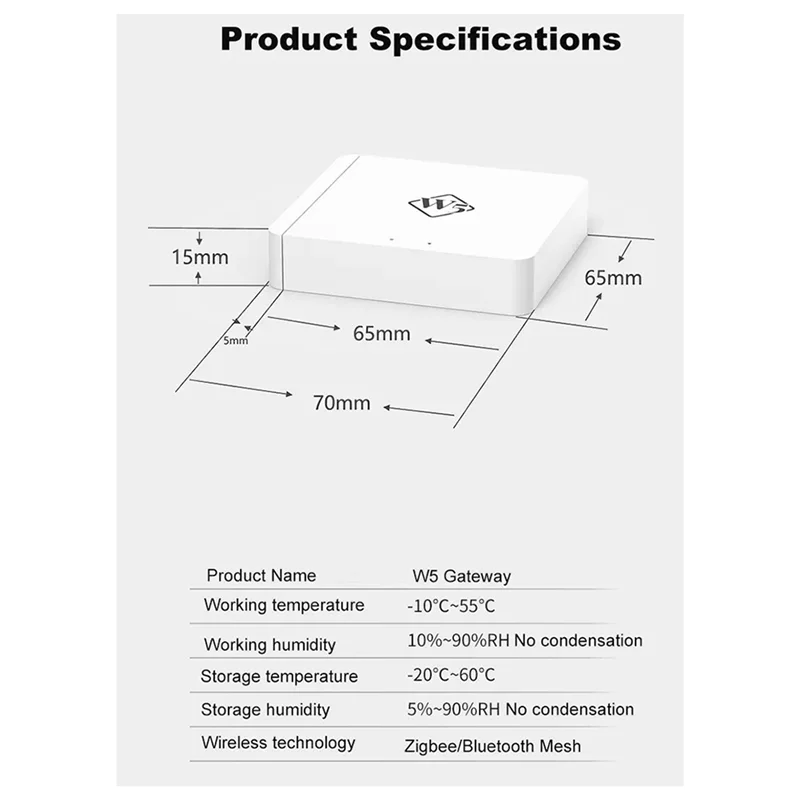 AT53 Новый беспроводной шлюз W5 Tuya Zigbee + Bluetooth-концентратор, многорежимная расширенная версия, может доступть 128 + дополнительные устройства