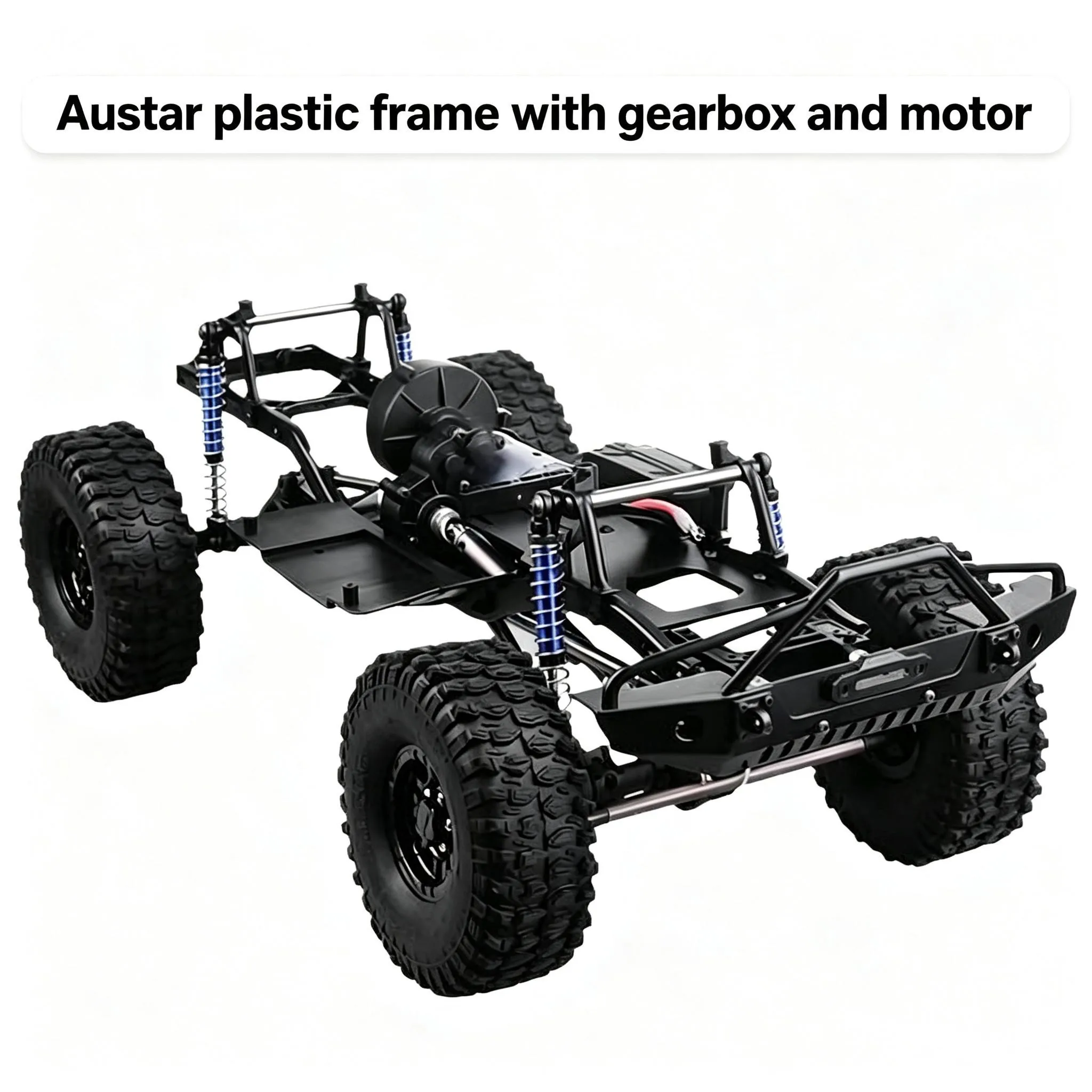 Black Friday Austarhobby 1/10 Scale Simulation Crawler 313mm Wheelbase SCX10 II 90046 Axial Plastic Chassis with Gearbox & Motor