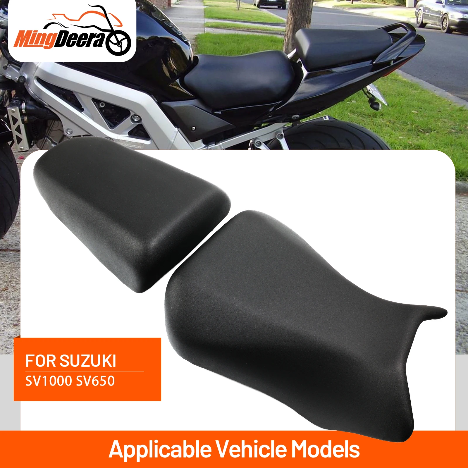 

Driver Rider or Passenger Seat Fit For SUZUKI SV1000 2006-2007 SV650 2003-2012 Motorcycle Front Driver Seat Pillion Cushion