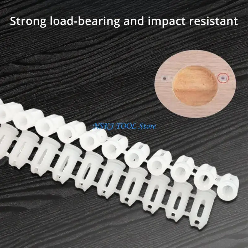 

L8RC 900Pieces Practical 5mm Expansion Plugs White Plastic Anchors Designs for Multipurpose Use In Craft and Construction