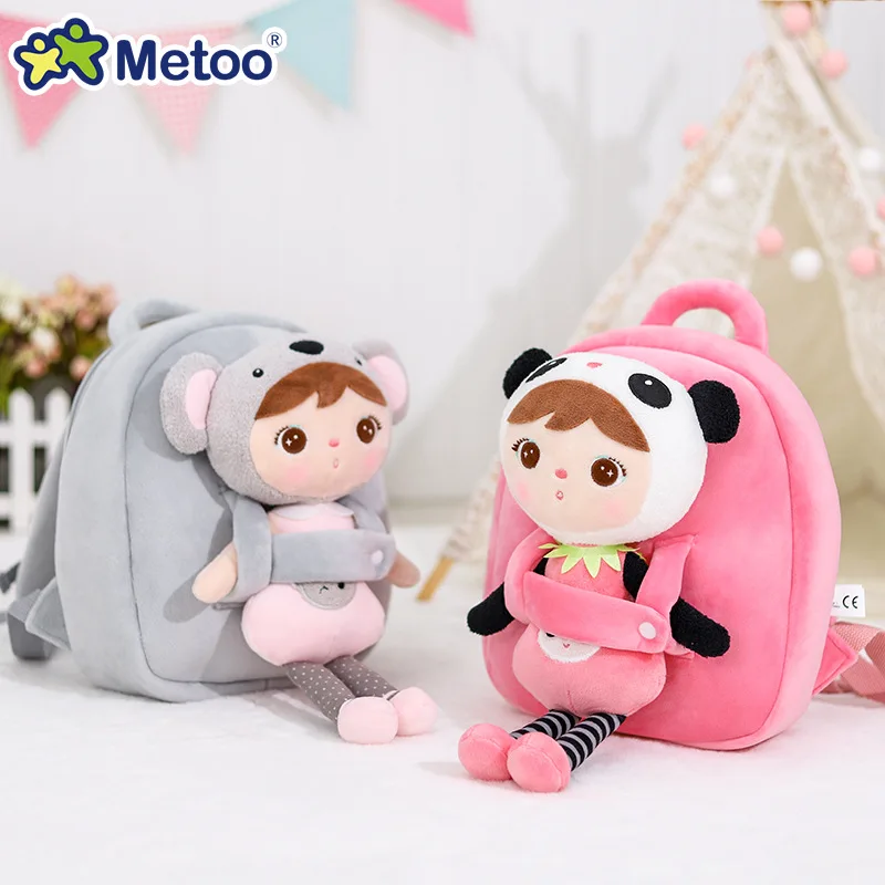 Metoo doce coala panda boneca mochila macio pelúcia animal brinquedo menina menino mochila saco aniversário presente de natal 1pc