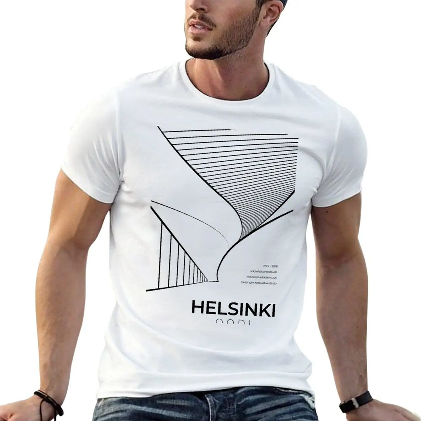 

designer man Helsinki shirt essential Architecture shirts man funny shirt (Minimalist) t T-Shirt t t Oodi
