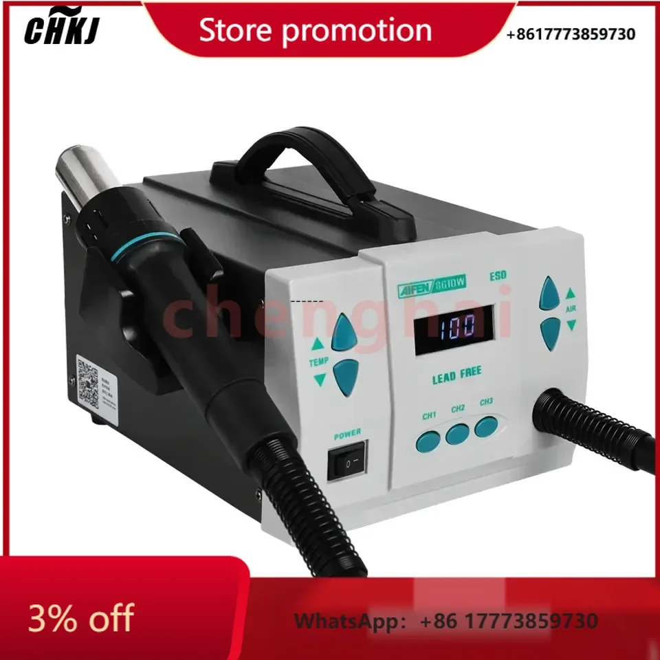 

Aifen 861DW Hot Air Rework Soldering Station Lead-free Hot Air With Intelligent Digital Display in Wholesale Price