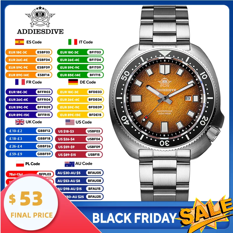 yZ[zADDIESDIVE Y NH[c _CrOEHb` AD2511 200M h 316L XeXX`[P[X BGW9 Tt@CAZ~bN