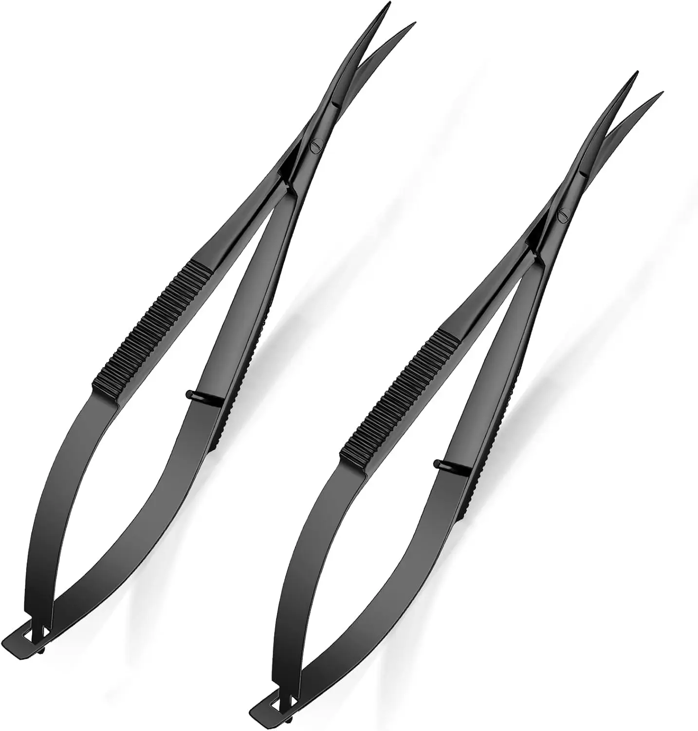 

Ножницы для бровей изогнутые, 2-х частные, с пружинным механизмом, из нержавеющей стали, черные