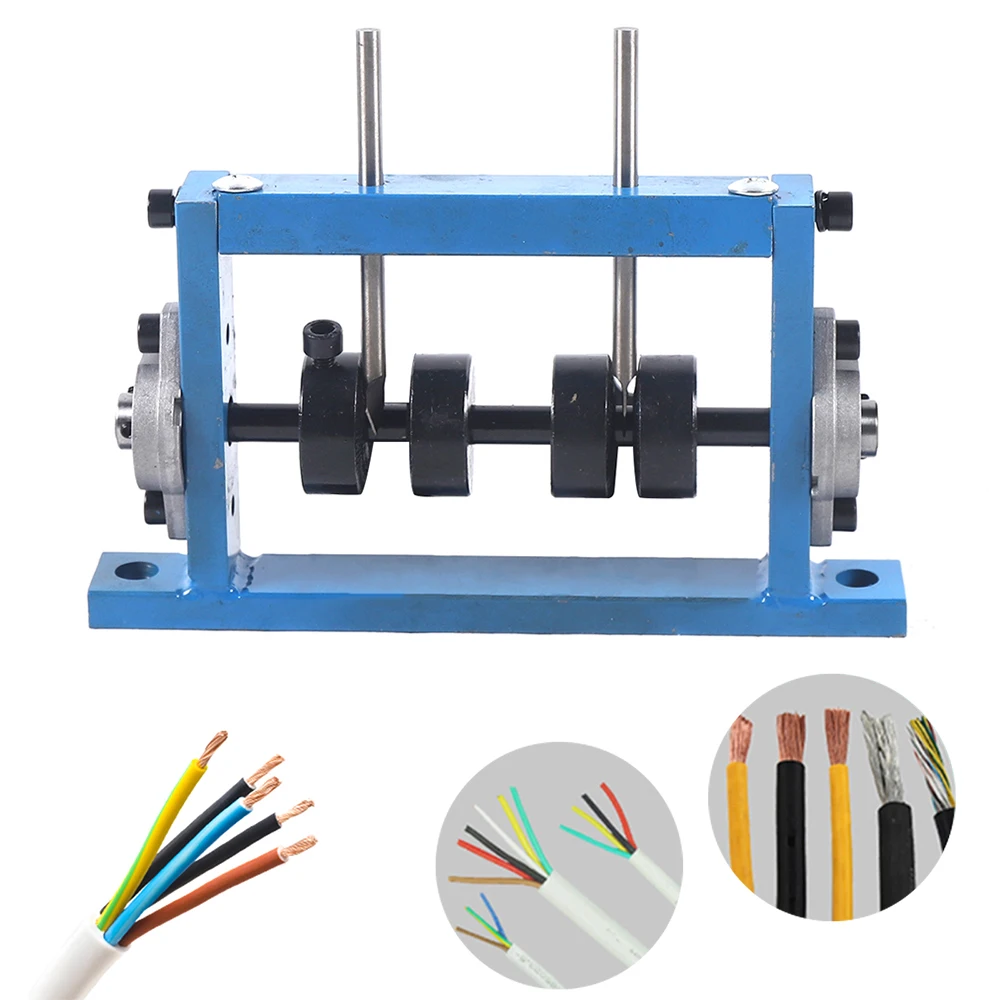 

Metal Hand Wire Stripping Machine Manual Copper Cable Peeling Scrap Cable Stripper for Copper Recycle W/ 2 Blade Splint