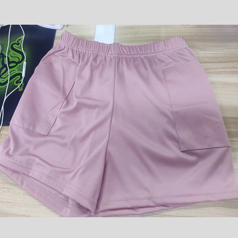 Pantaloncini sportivi da donna versione coreana Pantaloncini a gamba larga Pantaloni caldi elastici a vita alta larghi casual estivi alla moda