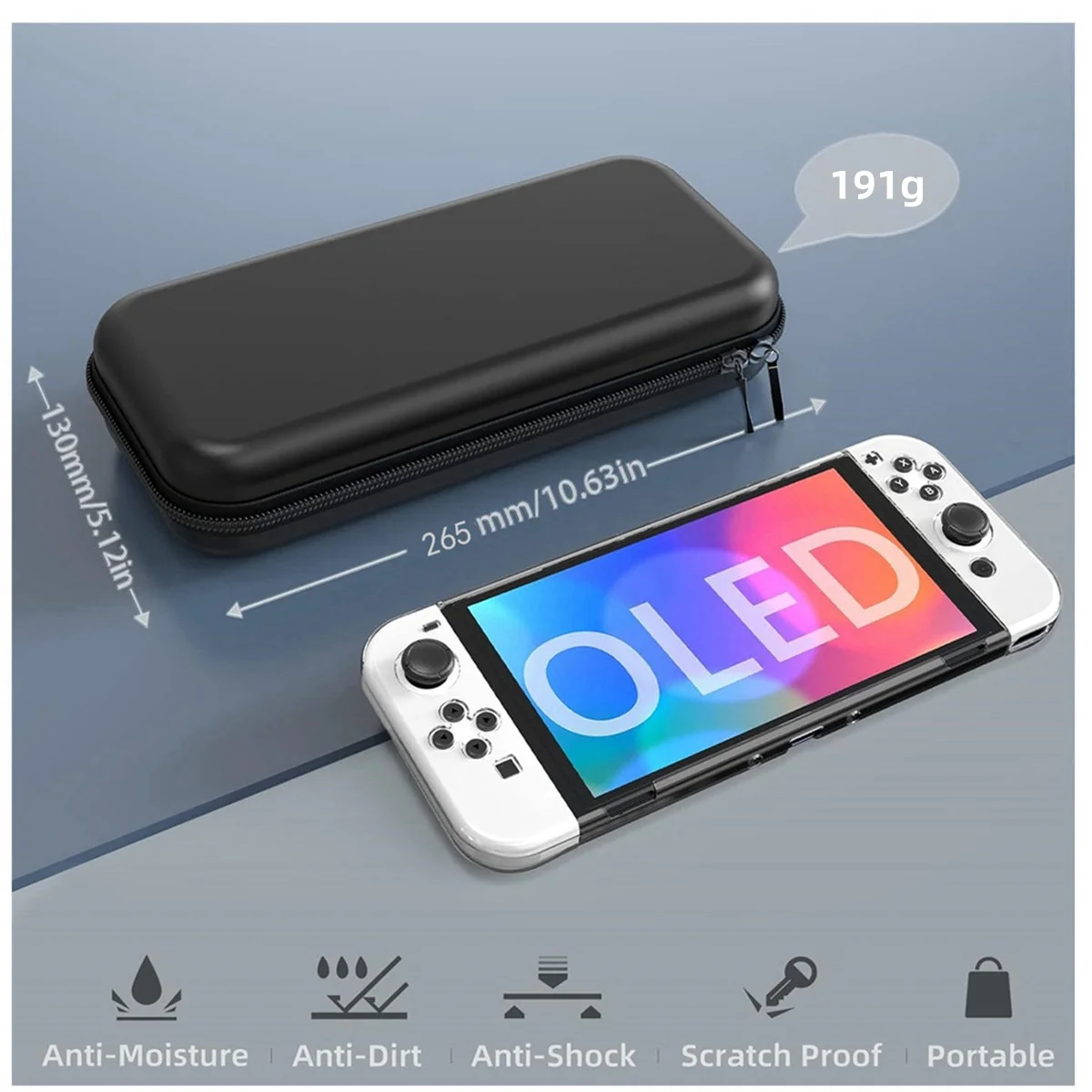 Switch Accessories Storage Box Protective Case For Switch OLED Game Consoles Portable Protector Shell Carry Bag For Travel