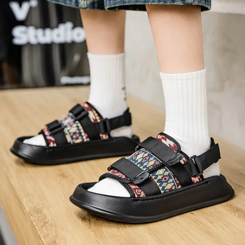 

Men's Waterproof Anti-Slip Summer Sandals Durable for Outdoor Sports Driving Beach Water Wading