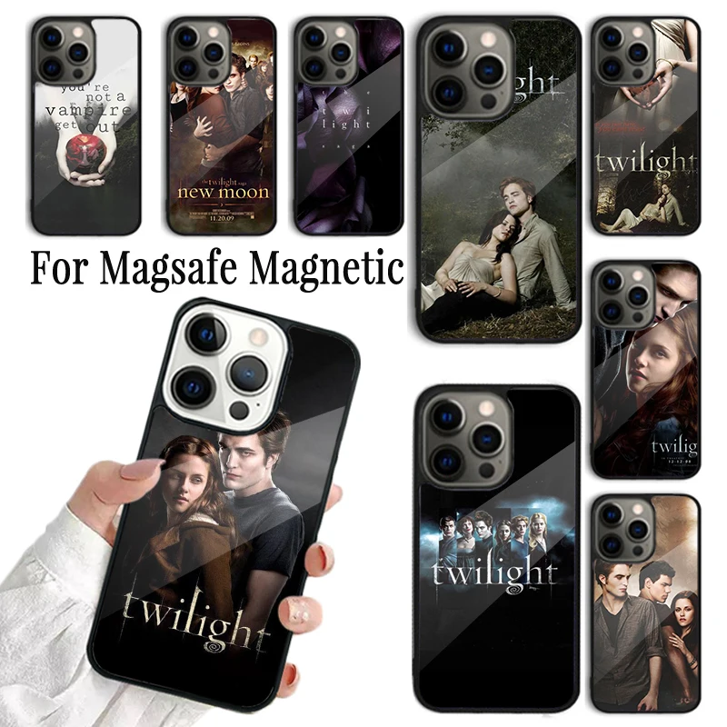 Coque Phone Case For iPhone 16 15 14 13 12 Mini 11 Pro Max Plus Magsafe Magnetic Wireless Charging Cover Twilight Saga Poster