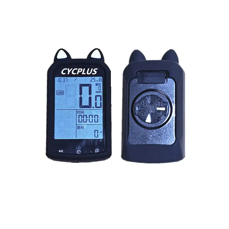 Cat Ear Silicone Soft Shell Protective Case Screen Protector Film Cover For CYCPLUS M1 GPS Bike Computer Frame Skin Accessories