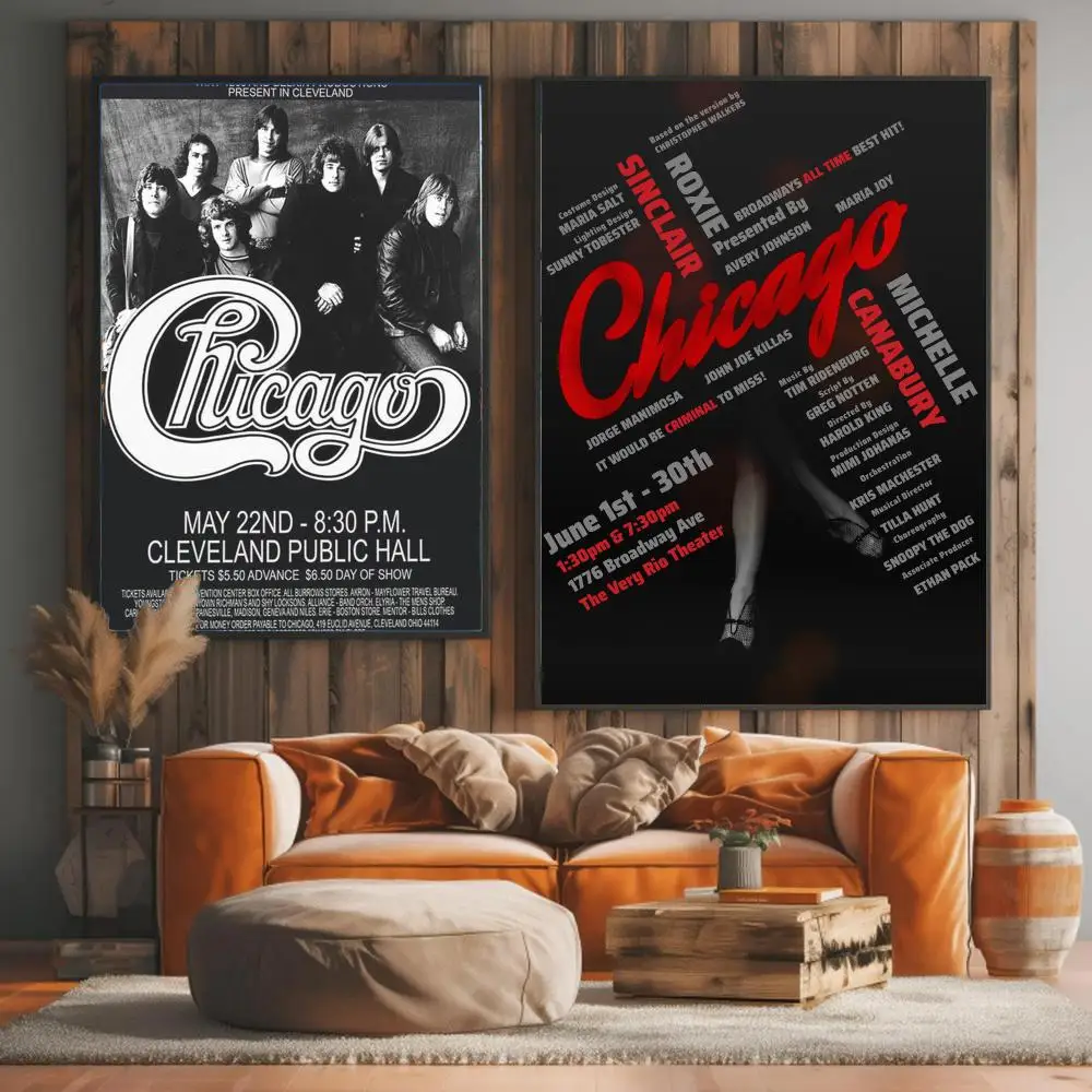 band C-Chicago-O Painting Calligraphy Elegant Botanical Decor for Living Room Modern Interior Design