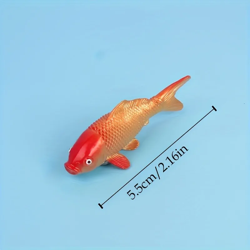 2/4 Stück Künstliche Koi-Dekoration - Realistische Mehrfarbige Fische für Aquarium/Teich | 3D-Schuppen und bewegliche Augen | Umweltfreundlicher Kunststoff – Detail 2