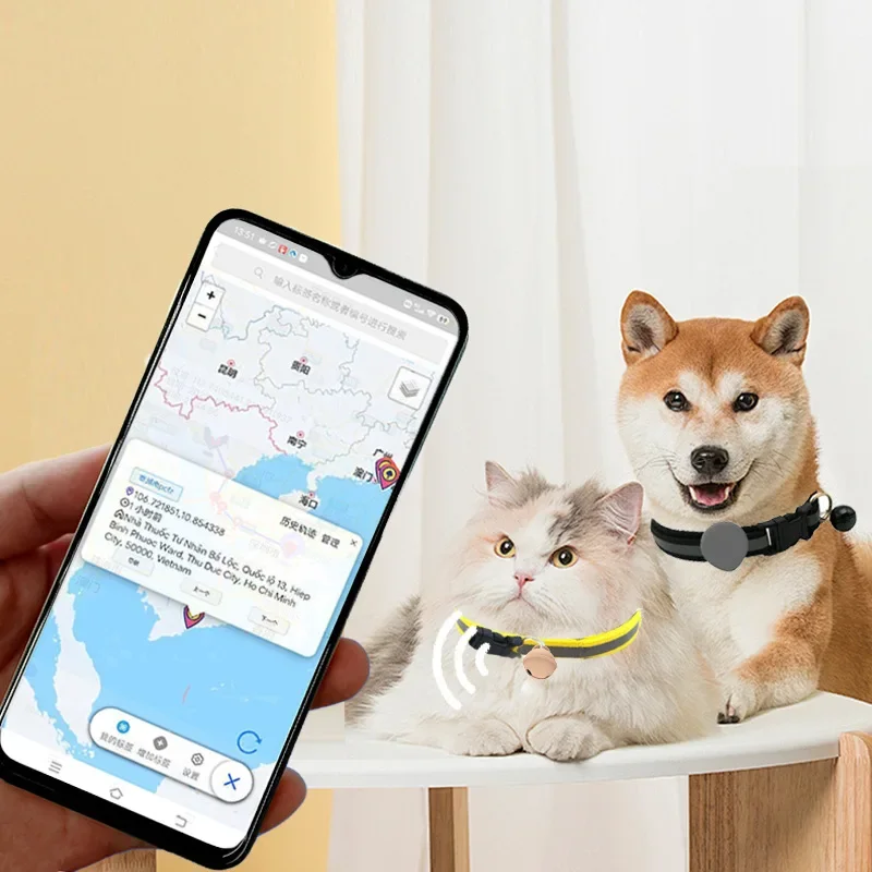 Cross-border Hot-selling GPS Pet Locator Dog Cat Tracker, Pet Anti-lost Tracker Global Locator Contains Collar Only