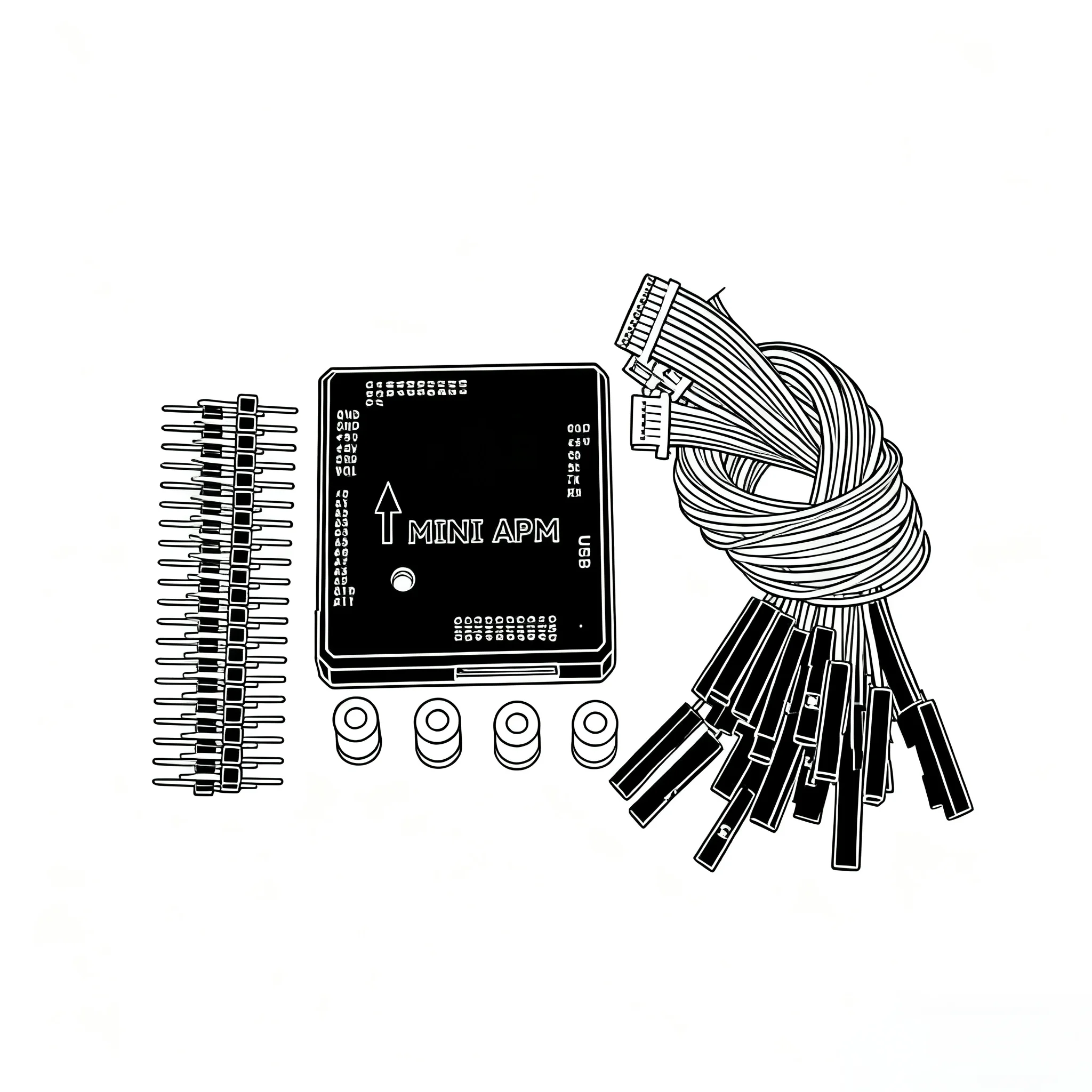 

BCUBE MINI APM с корпусом V3.3 Контроллер полета Ardupilot RC Квадрокоптер Мультикоптер APM2.8 Самолет