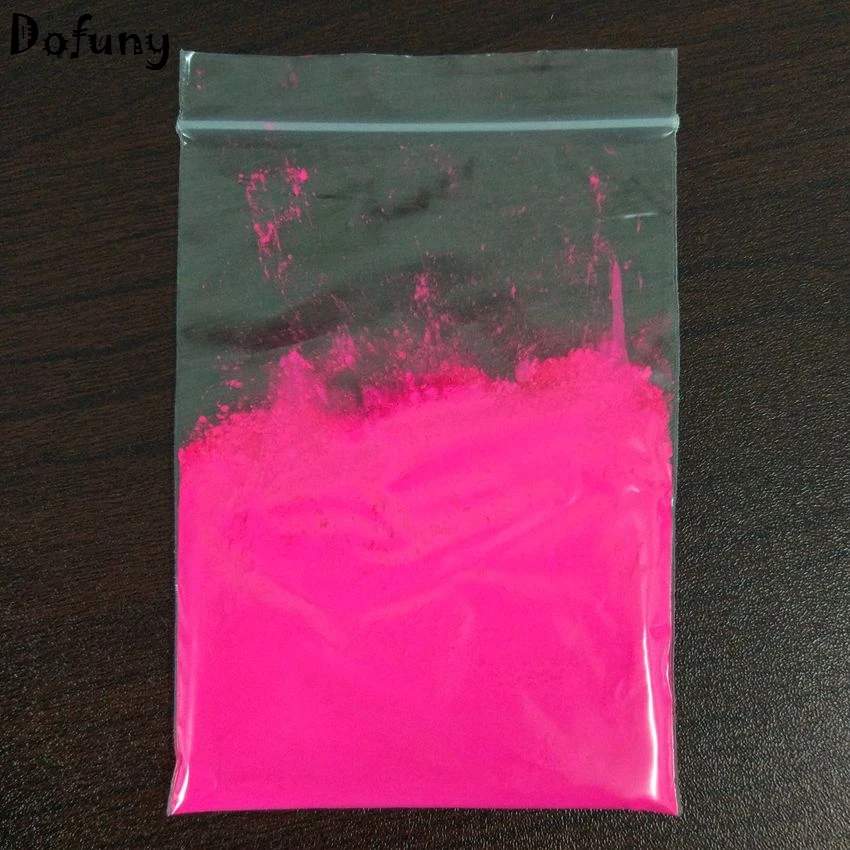 (Shiny Under UV Lights)10gr Peach Color Fluorescent Powder Phosphor Pigment,Neon Powder For Nail Art Polish Candle Soap