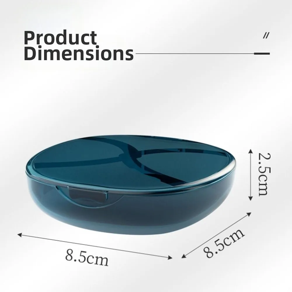 ポータブルルースパウダー収納ボックス大型防塵エアクッションパウダースポンジボックス通気性フリップカバー空箱パウダーパフ用