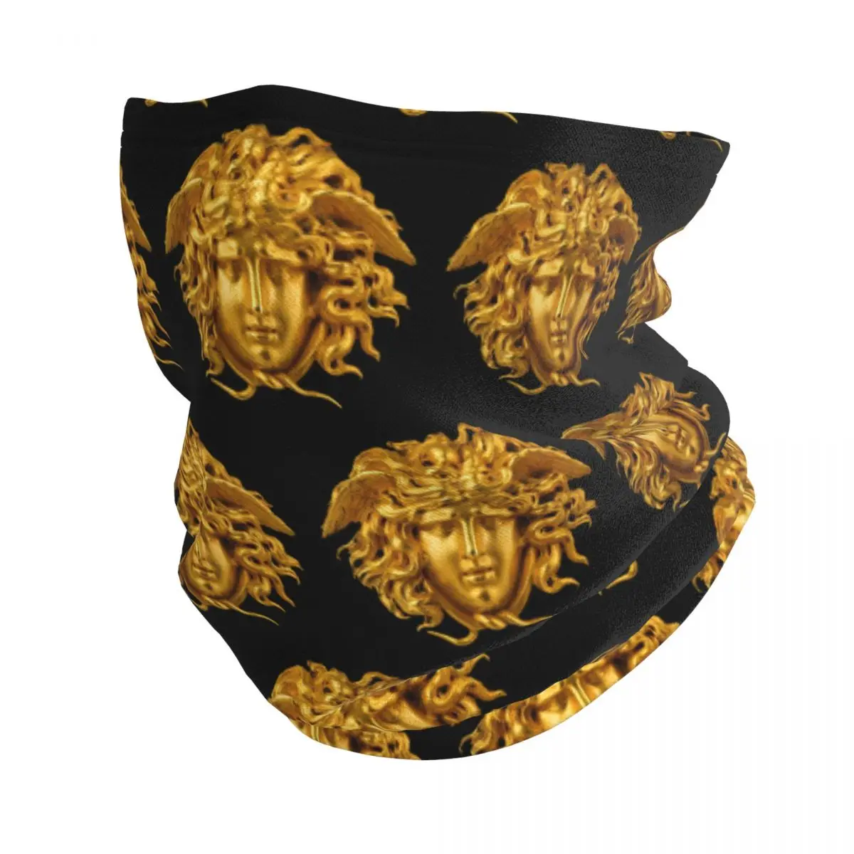 Medusa Antique Golden Warm Scarf Unisex Neck Gaiter Winter Headband Wrap Neck