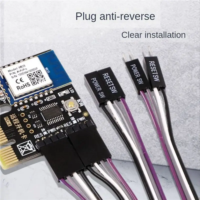 ABVO-6X A3 Tuya Wifi PC Power Switch Computer Remote Boot Startup Card Telecommuting PICE MINI Card APP Remote Control