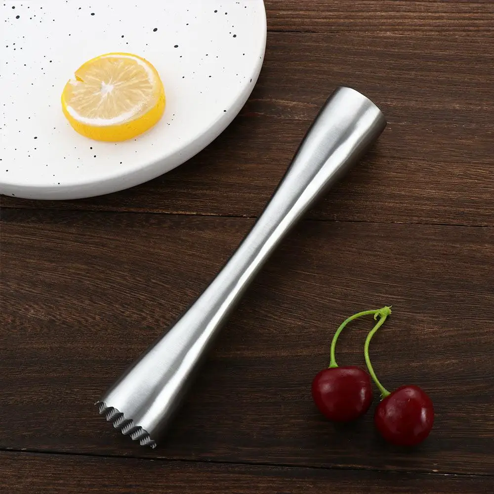 DIY Bartender Rod Hammer Stainless Steel Masher Stirrer Tool Ice Crusher Mojito Muddler Cocktail Mixer