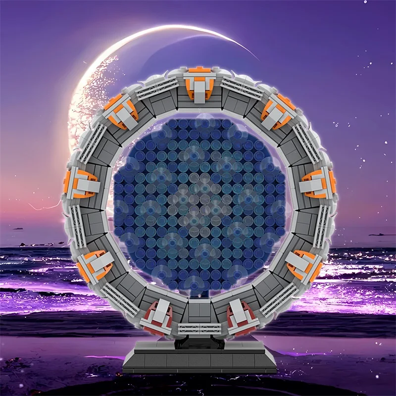 

MOC Stargate Milky Way Model Building Blocks Space Travel Wormhole Travel Through Bricks Building Blocks Toys Ornaments Gifts