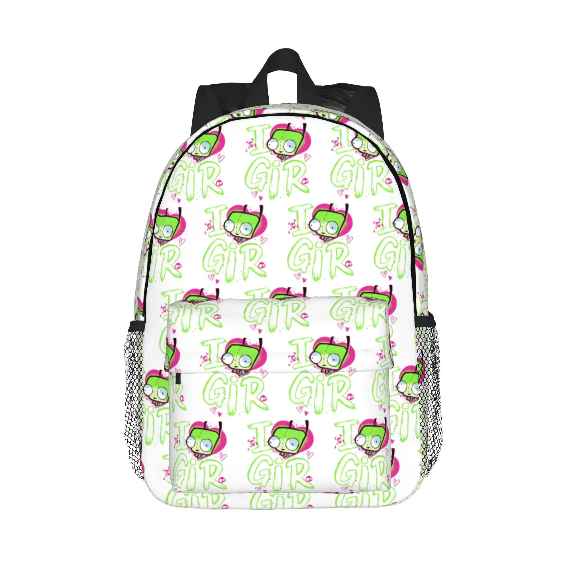 Invader Zim Valentine's Day I Love GIR Backpack Hot Sale Daypack Boys Girls BookBag Shoulder Bags for Men Women School Bag