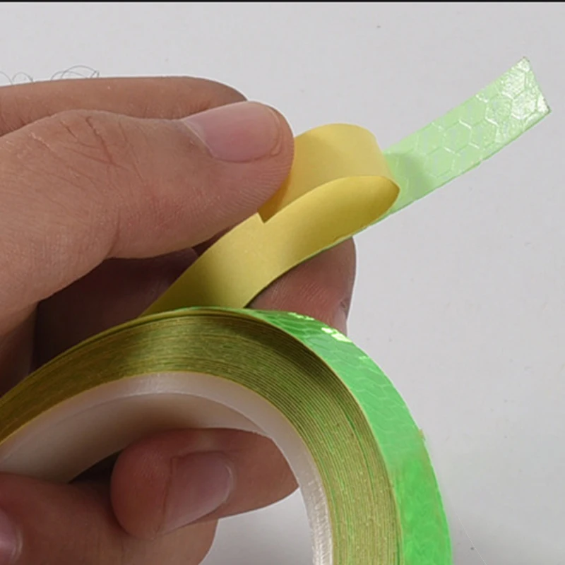 1cm*20/10/8/5m Reflective Tapes Reflectors Warning Tape Night Safety Sticker White Red Orange Green For Bicycle Car