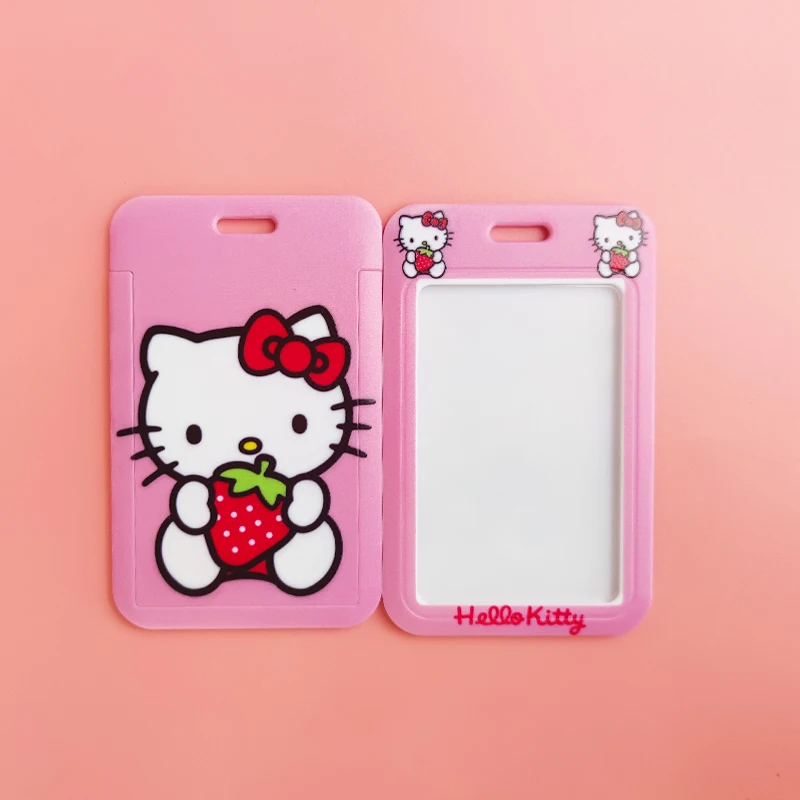 Hello Kitty ID Card Holders Lanyards Girls Door Card Case Hanging Rope Women Badge Holder Neck Strap Business Card Gift - view 4