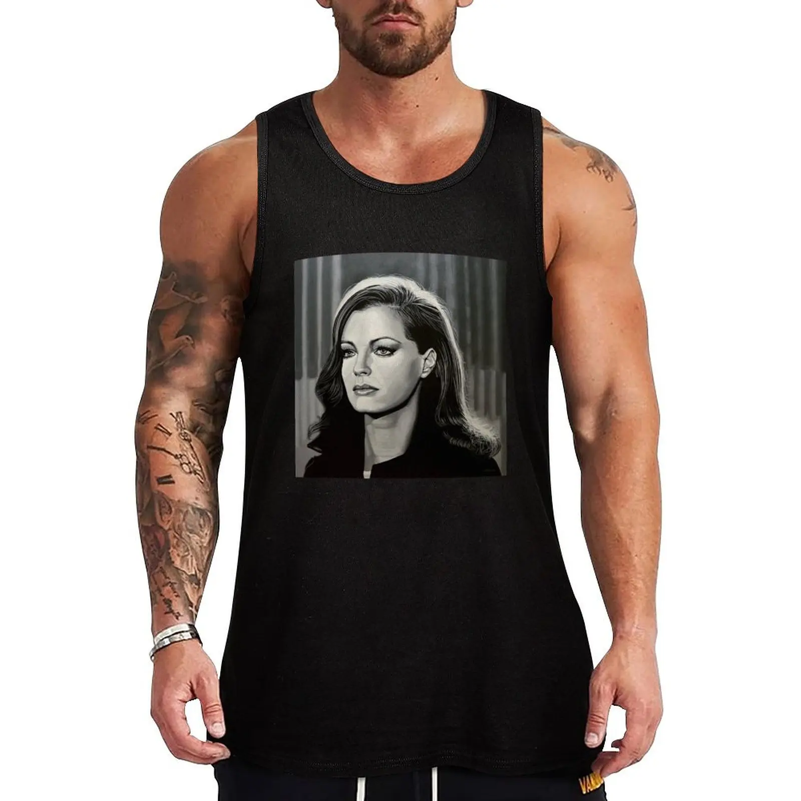 

Romy Schneider Painting Tank Top Everyday Casual Tank Top Lightweight Loose Shirt